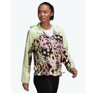 Adidas Farm Rio Relaxed Lightweight Windbreaker Tropical Size XS Bohemian